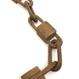 SOLD Unusual, Finely Carved Old Whimsy Chain with Sliding Links