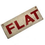 Hand-painted Vintage FLAT Sign