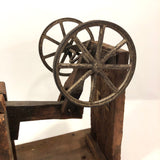 Mechanical Wooden Tabletop Wheel Turner Whimsy