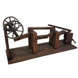 Mechanical Wooden Tabletop Wheel Turner Whimsy