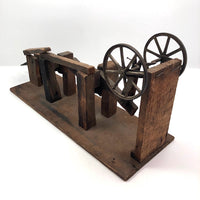 Mechanical Wooden Tabletop Wheel Turner Whimsy