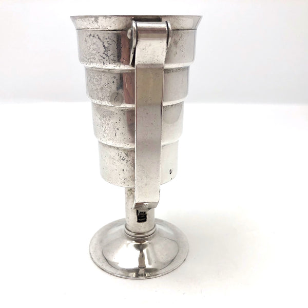 Napier Silver Plate Stepped Jigger With Handle