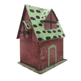 Charming Old Pennsylvania Folk Art Painted Tin House Bank