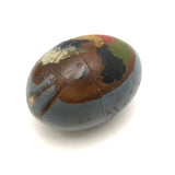 Hand-painted Treen Easter Egg, 1891, with Painter's Palette on Reverse