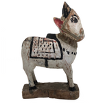 Antique Painted Wooden Indian Hindu Bull (Nandi)