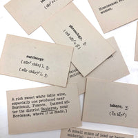 The Best Vocabulary Flash Cards I've Ever Seen, 1950s