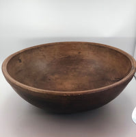 HUGE and Beautiful Old Hand-turned Wooden Bowl