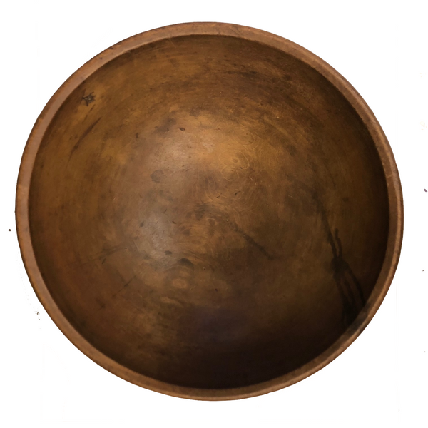 HUGE and Beautiful Old Hand-turned Wooden Bowl