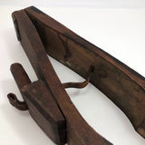 Antique Wooden and Leather Saddle Maker's Vise