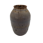 Purplish Glazed Earthenware Bud Vase