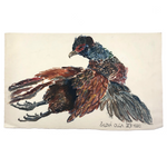 Expressionistic 1930 Watercolor of Pheasant