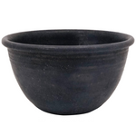 Deep Handthrown Pottery Bowl with Matte Blue-Purple Glaze