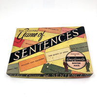 Corey Game Co Boston, 1938 Original Game of Sentences