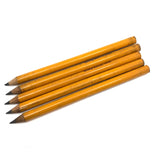 Five Beautiful Fat Yellow Vintage Grossman’s Lumber Pencils