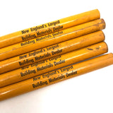 Five Beautiful Fat Yellow Vintage Grossman’s Lumber Pencils