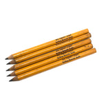 Five Beautiful Fat Yellow Vintage Grossman’s Lumber Pencils