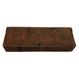 Monogrammed Vintage Wooden Animal Themed Pencil Box