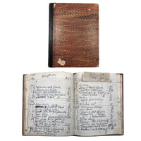 1879-1935 Painstaking Handwritten Ledger of Expenses, Chock Full