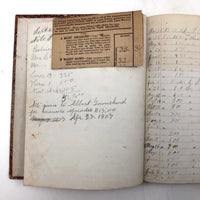 1879-1935 Painstaking Handwritten Ledger of Expenses, Chock Full