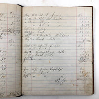 1879-1935 Painstaking Handwritten Ledger of Expenses, Chock Full