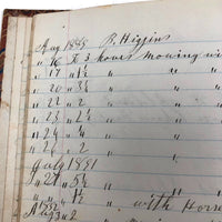 1879-1935 Painstaking Handwritten Ledger of Expenses, Chock Full