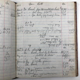 1879-1935 Painstaking Handwritten Ledger of Expenses, Chock Full