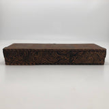 Monogrammed Vintage Wooden Animal Themed Pencil Box