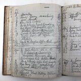 1879-1935 Painstaking Handwritten Ledger of Expenses, Chock Full