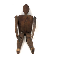 Old Carved Jigger Doll with Hip Mend