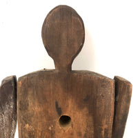 Old Carved Jigger Doll with Hip Mend