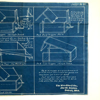 Eleven Good Box Traps - Original c. 1920s Wee-Sho-U Co. Detroit Blueprint