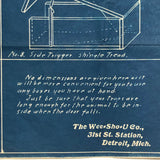 Eleven Good Box Traps - Original c. 1920s Wee-Sho-U Co. Detroit Blueprint