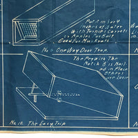 Eleven Good Box Traps - Original c. 1920s Wee-Sho-U Co. Detroit Blueprint