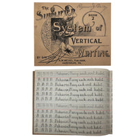 Raymond Bailey's c. 1900 Vertical Writing Penmanship Practice Notebook