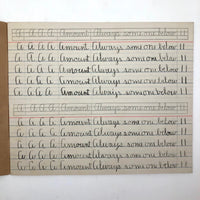 Raymond Bailey's c. 1900 Vertical Writing Penmanship Practice Notebook