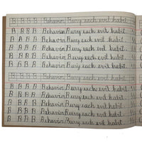 Raymond Bailey's c. 1900 Vertical Writing Penmanship Practice Notebook