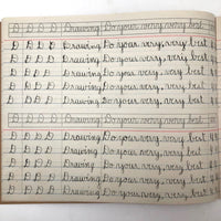 Raymond Bailey's c. 1900 Vertical Writing Penmanship Practice Notebook