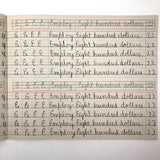 Raymond Bailey's c. 1900 Vertical Writing Penmanship Practice Notebook