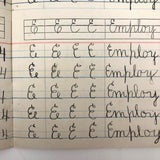 Raymond Bailey's c. 1900 Vertical Writing Penmanship Practice Notebook