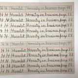 Raymond Bailey's c. 1900 Vertical Writing Penmanship Practice Notebook