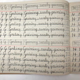 Raymond Bailey's c. 1900 Vertical Writing Penmanship Practice Notebook