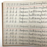 Raymond Bailey's c. 1900 Vertical Writing Penmanship Practice Notebook