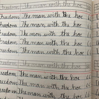 Raymond Bailey's c. 1900 Vertical Writing Penmanship Practice Notebook