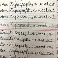 Raymond Bailey's c. 1900 Vertical Writing Penmanship Practice Notebook