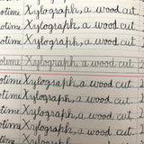 Raymond Bailey's c. 1900 Vertical Writing Penmanship Practice Notebook