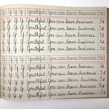 Raymond Bailey's c. 1900 Vertical Writing Penmanship Practice Notebook