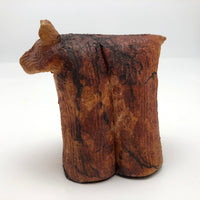 Raku Ceramic Hand-Sculpted Long Legged Brown Bear