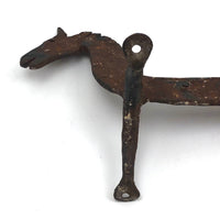 Arts & Crafts Era Hand-forged Iron Horse Boot Scraper