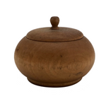 Small Round Lidded Wooden Treen Box